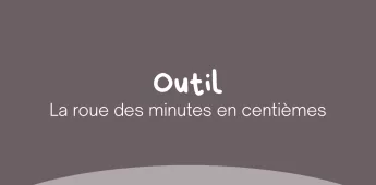 Roue des minutes en centièmes